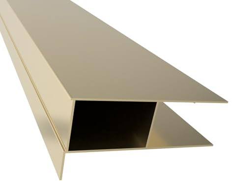 Nes Home 1900 mm Brushed Brass Profile Extension 20mm Wall Adjustment Kit