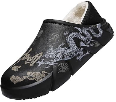 Womens Slippers with Soles Women's Warm Slippers Soft and Comfortable Keeping Your Feet Warm in Winter Microwave Slippers Women Size 8 Slippers Womens Memory Foam Slippers Size 7 (Black, 7)