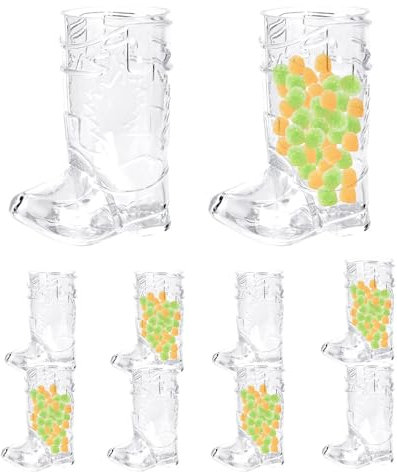 Taza de bota de, tazas de fiesta de bota de - Tazas transparentes para botas de cerveza, juego de 10 tazas reutilizables,Juego compacto de vasos para beber con forma de bota de, recuerdos de fiesta
