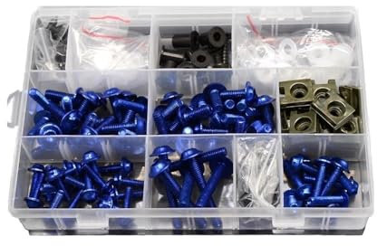 JIANYISR Motorrad Muttern Schrauben Motorrad Verkleidung Körper Bolzen Kit Schraube Spire Geschwindigkeit Verschluss Clip Montage Mutter Für Y&amaha Für NMAX 125 2015 2016 2017 2018(Blue)