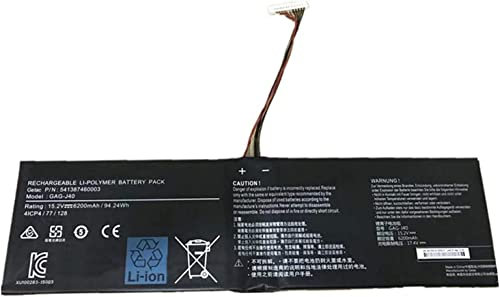 15.2V 94.24Wh GAG-J40 Laptop Battery Compatible for Gigabyte Aero 15 14 V7 14-W-CF2 14-P64WV6 P64Wv7-De325Tb 541387460003 4ICP4/77/128