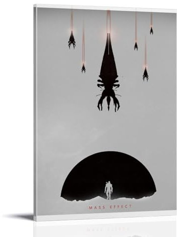 LNXEJAKT Mass Effect Anime Fan Art Poster Dekorative Malerei Leinwand Wandkunst Wohnzimmer Poster Schlafzimmer Malerei,Wandkunst Bilddruck Moderne Familienzimmer Dekor 24x36inch(60x90cm)