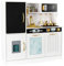 Leomark Cucina in legno per bambini - MEMO WHITE - con tanti funzioni, Ideale giocattolo per avventure culinarie creative, Dimensioni: 24 x 83,5 x 81cm.