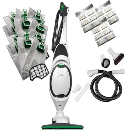 Folletto VK 150 Aspirapolvere Leggero e Potente, Kit Tubo Flex con Accessori per Pulizia, Garanzia 24 Mesi