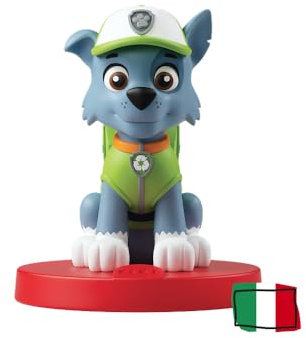 FABA Klangfigur – PAW Patrol Das Team der Welpen Rocky – Geschichten und Klangmärchen für Jungen und Mädchen von 3 – 5 Jahren – hörbar mit dem Geschichtenerzähler, Lernspiel italienische Version