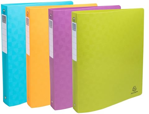 Exacompta 4 flexible Ringbücher Pop'n Co Recycling-PP A4 2 Ringe sortiert