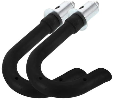 NULYLU 1 paio di ganci per scale telescopiche per montaggio a parete, stabilizzatore rimovibile resistente per garage, tetti ed esterni, presa sicura e facile da usare per diverse scale