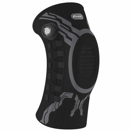 Kuangmi Rodillera Soporte Profesional para Alivio del Dolor, Recuperación Articular, Uso Deportivo y Diario B-R-L