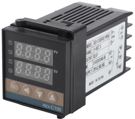 ViaGasaFamido PID Temperature Controller Adjustable Digital Thermostat Switch High Voltage 220VAC PID Thermostat 50/60Hz Self Tuning Control