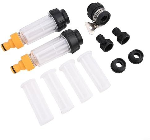 EffiFish Garden Hose Water Filter Transparent For Pressure Washer Cleaner Protector Outdoor Yard Equipment Hoses Attachment