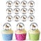 Essbare Cupcake-Aufsätze, Motiv: Elsatian, personalisierbar, für Geburtstagskuchen, vorgeschnittene Kreise, 24 Stück