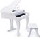 Hape Luxusflügel | Piano mit 30 Tasten, inklusive Stuhl, elektronisches Musik-Keyboard, ab 3 Jahren, Weiß