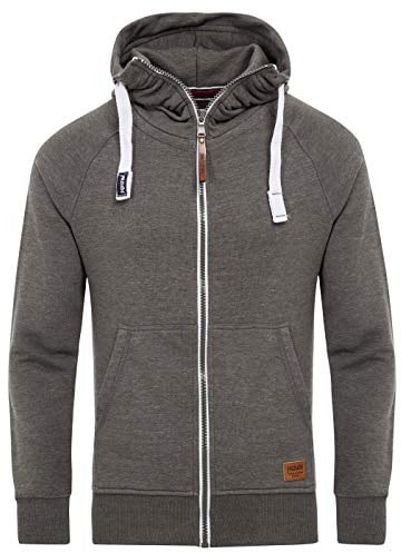 Yazubi Herren Sweatjacke Hoodie mit Reißverschluss Jacob