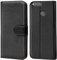 Verco Coque pour Honor 7X, Housse Portefeuille pour Honor 7X Etui en Cuir Synthétique Fonction Stand Case, Noir