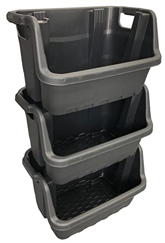 35 Litre Stacking Picking Plastic Open Fronted Recycling Plastic Storage Box Bins (5)