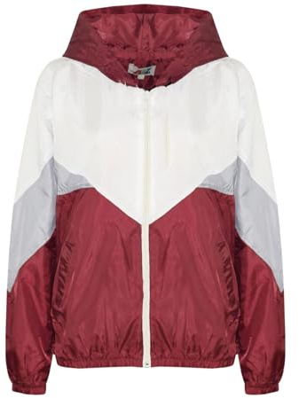 A2Z Girls Waterproof Windbreaker - Windbreaker 504 Wine 11-12