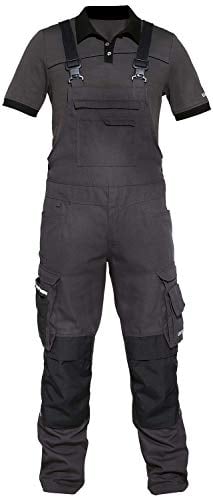 Uvex Perfexxion Arbeitshose - Latzhose m. Kniepolster-Taschen - Grau - Gr 52