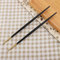 Edelstahl Essstäbchen Set japanische Sushi Gold Essstäbchen Geschirr Set MEHRWEG VERPACKUNG socialme-eu(Schwarz)