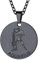 FaithHeart Damen Halskette 12 Sternzeichen-Serie die Wassermann Unisex-Halskette mit Sternzeichen-Anhänger Edelstahl 55 cm Schwarz