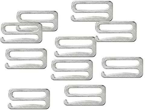 Sharplace 10 aus aus BH Dessous Haken Schnalle BH-Verschluss Haken Clips 25 mm