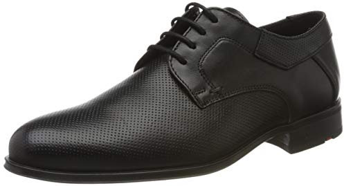 LLOYD Herren Schnürhalbschuhe Levin, Männer Businessschuhe,Derby,Normalweit,Anzugschuhe,schnürung,Office,büro,Freizeit,SCHWARZ,42.5 EU / 8.5 UK