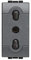 Presa Bipasso Bticino Living International Compatibile | Presa Bivalente 10/16 A L4180 Compatibile per serie Civile Ticino (1, Presa Bivalente)