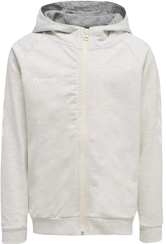 hummel Damen Hmlgo Cotton Zip Hoodie Woman Sweatshirt, Egret Melange, XS EU