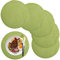 maifey Tischset/Platzset,Rund gewebte Tischsets,Rund Baumwolle Platzsets Abwaschbar,6 Stück, 36cm, für Küche Speisetisch, Party Dekor(Grün)