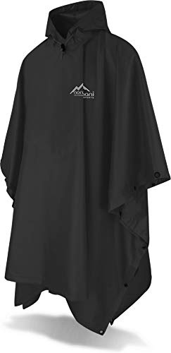 normani OUTDOOR SPORTS Regenponcho mit Kapuze - Wassersäule: 12.000 mm - Regenjacke für Damen und Herren