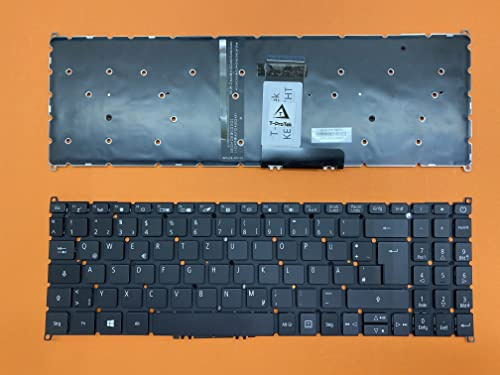 T-ProTek DE-Tastatur Keyboard Beleuchtung kompatibel für Acer Swift 3 (SF315-52G)