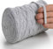 MeriWoolArt® Baumwollgarn Band Grau - 10mm T-Shirt Band Garn für Stricken, Makramee, Häkeln, Weben, Geschenkband - 150 m Baumwollband (Asche)