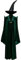 LIKUNGOU Damen McGonagall Cosplay Kostüm Magischer Zauberer Robe mit Spitzhut für Frauen Halloween Samt Grün (XX-Large)