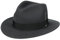 Stetson Vencaster Traveller Wollhut - Einfarbiger Hut - Outdoor-Eleganz - Wasserabweisender Outdoorhut - Unisex - Frühling bis Winter dunkelgrau M (56-57 cm)
