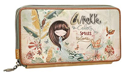 Anekke Damen Geldbörse hart 36709-916 Mehrfarbig 23x12x3 Hardcase, bunt