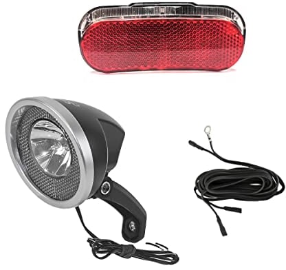 Beleuchtungs-Set Halogen-Vorderlicht LED-Rücklicht für Seitendynamo und Nabendynamo