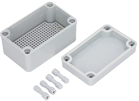 Junction Box, 5.1in Height Power Junction Box DIY Electrical Project Case IP67 Waterproof Junction Box ABS Plastic Junction Box with Mounting Plate for Cable