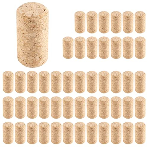 Steowsey 50 StüCk Gerade Korken, Wein Flaschen Korken, Wein Korken für Wein, Flaschen, Verschluss Kappe, Flaschen Korken