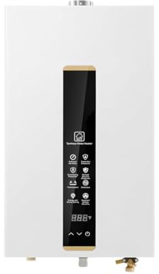 VCHICS Sofortiger Durchlauferhitzer, Durchlauferhitzer Erdgas, Durchlauferhitzer Mit Gas, Innen 3,18, Konstanter Natürlicher Warmwasserbereiter Einfache Installation, Schnelles Aufheizen