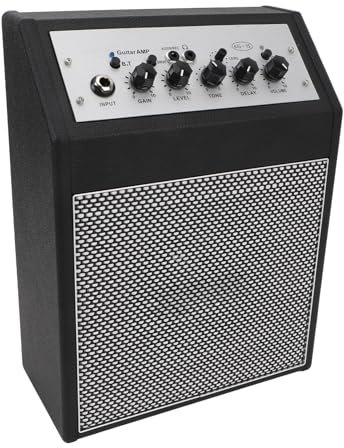 Amplificador de Guitarra Eléctrica, Mini Amplificador de Guitarra 15W Sonido para Improvisación