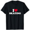 I Love Skating Lover Skater Skate Roller Ice Figure Speed T-Shirt