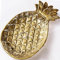 Disoza Dekotablett Ananas Schlüsselschale Gold Schmucktablett Keramik Deko Schale für Schlüssel Schmuck Porzellan Deko Tablett Teller Geburtstagsgeschenk für Frauen Freundin (19,5 * 13,5cm)