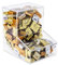 Inevibe Candy Dispenser - Bulk Acrylic Storage Holder with Two Lids for Countertop or Wall Mount - Store Chocolate, Treats, Sweets, and Snacks