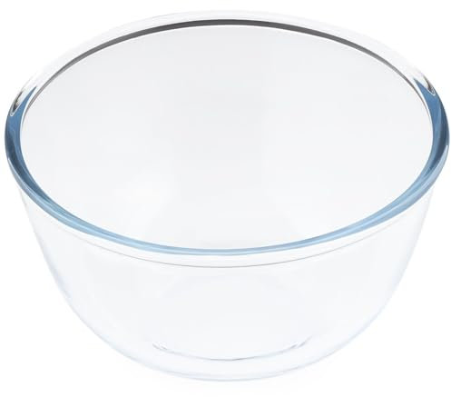AMK® Pyrex Classic Bowl 1L Easy Clean Oven Microwave Dishwasher and Freezer Safe Even Heat Distribution Stain Resistant BPA Free
