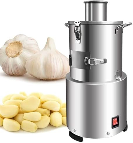 Garlic Peeling Machine, Electric Automatic Powerful 20KG/H Commercial Peel Stainless Steel Peeler Slicers for Efficient Garlic Peeling