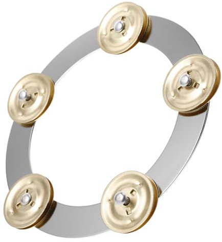 Alasum Timbre de platillo, instrumento de percusión, aro de bombo, pandereta, tambor, pandereta, para adultos, instrumentos, animación, pandereta, sombrero, anillo, tambor, platillos de acero