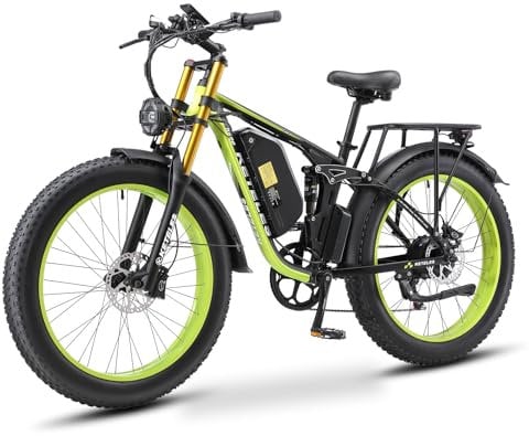 Electric Fat Tire Bike for Adults - 26 Anti-Slip Wheels, 250W Motor & 48V Removable Battery | 85% Pre-Assembled with USB Charger, Phone Mount & 7 Tools