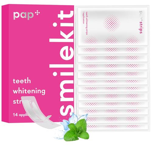 28 Strisce Sbiancanti Denti Professional, Strisce Sbiancanti, Sbiancante Denti Rimuove le Macchie Profonde, Rimuove Macchie da Caffè e Tè