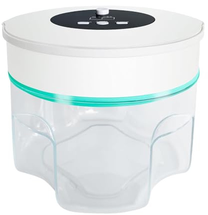 Yarryuter 2L Epoxidharz Luftless Maschine 3-9 Minuten Effiziente 99% Blasenentfernung für Harzformen Kunsthandwerk EU-Stecker