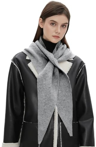 YAMEE Damen Strick Dreieckstuch Weich Warm,Einfarbiges Winterschals aus Wolle Mix,Damenschals für Herbst und Winter Mode Casual,Leichter Schal