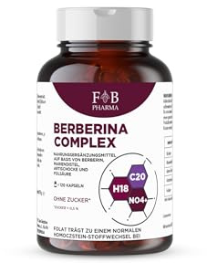 Berberina Complex - Berberis Aristata + Cardo Mariano + Carciofo | Integratore Made in Italy | Supporto Metabolismo, Digestione e Fegato 120 Capsule